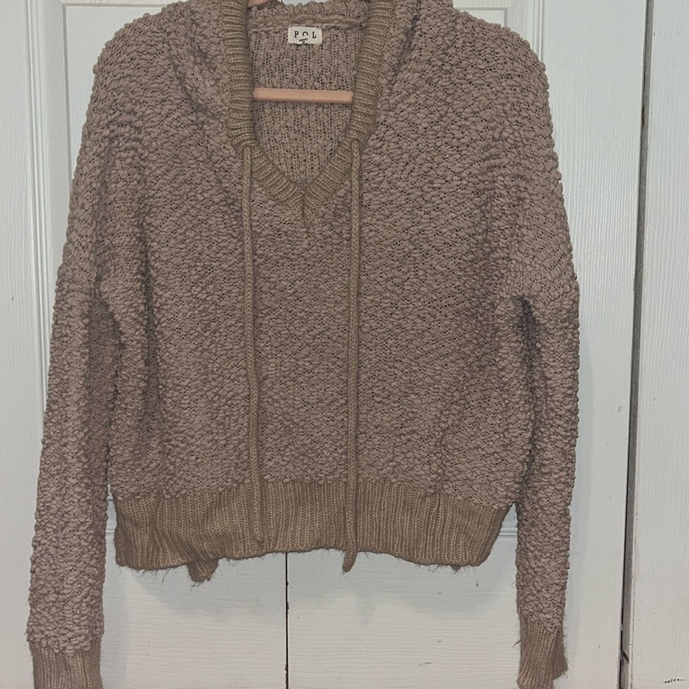 POL sweater with hood: size small